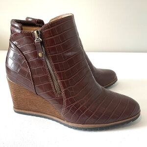 Soul Naturalizer Size 9 Women Boots Dark Brown Haley Boot Platform Ankle Zipper